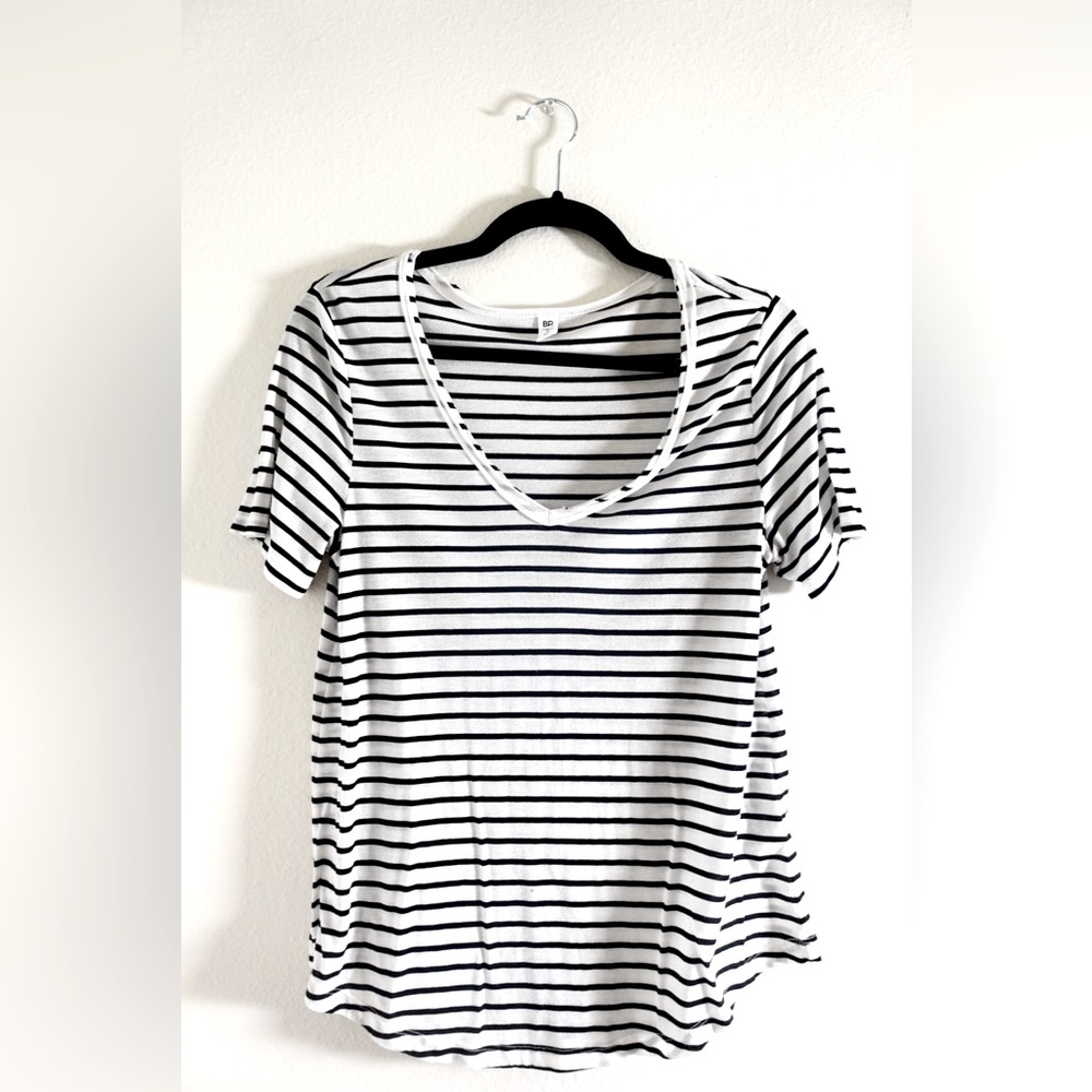 BP. Raw Edge V-Neck Tee